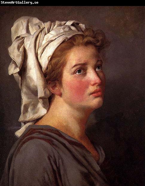 Jacques-Louis David Louis David Portrait Of A Young Woman In A Turban